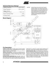 AT34C02N-10SI Datasheet Page 2