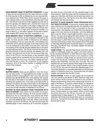 AT45D011-XI Datasheet Page 4