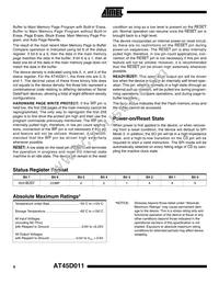 AT45D011-XI Datasheet Page 6