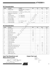 AT45DB011-XI Datasheet Page 7