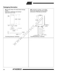 AT45DB321-TI Datasheet Page 20