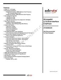 AT45DB642D-TU-SL383 Datasheet Cover