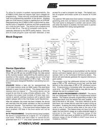 AT49BV040-15VI Datasheet Page 2