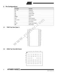 AT49BV160DT-70TU-T Datasheet Page 2