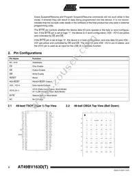 AT49BV163DT-70TU-T Datasheet Page 2