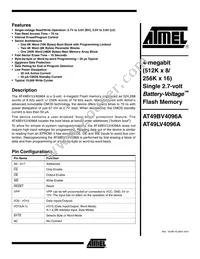 AT49BV4096A-90TI Datasheet Cover