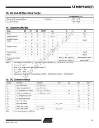 AT49BV640DT-70CU Datasheet Page 21