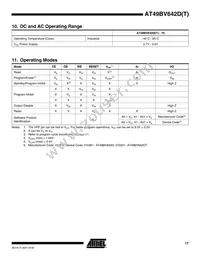 AT49BV642D-70TU-T Datasheet Page 17