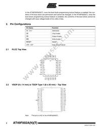 AT49F002ANT-55VU Datasheet Page 2