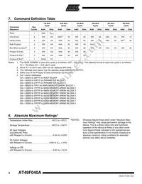 AT49F040A-70TU-T Datasheet Page 6