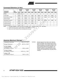 AT49F1025-70VI Datasheet Page 4