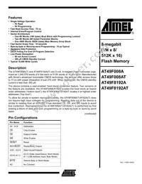 AT49F8192AT-70TC Datasheet Cover