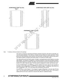 AT49F8192AT-70TI Datasheet Page 2