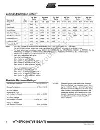 AT49F8192AT-70TI Datasheet Page 6