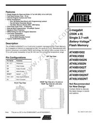 AT49LV002T-70VI Datasheet Cover