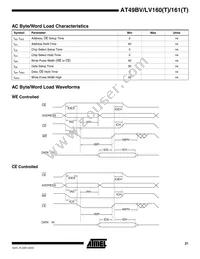 AT49LV161T-70TI Datasheet Page 21