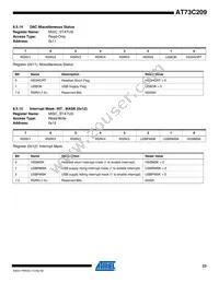 AT73C209 Datasheet Page 23