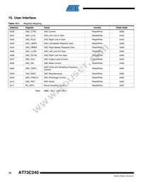 AT73C240C Datasheet Page 16