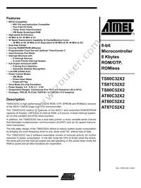 AT80C32X2-SLRUM Datasheet Cover