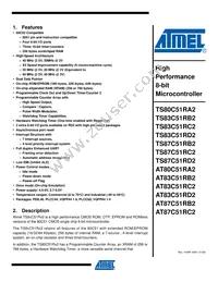 AT87C51RB2-SLRUM Datasheet Cover