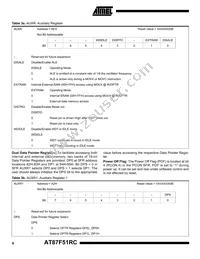 AT87F51RC-24PI Datasheet Page 6