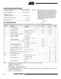 AT87F51RC-24PI Datasheet Page 18