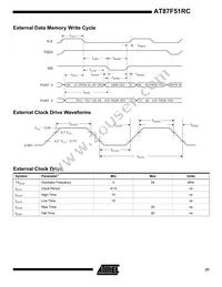 AT87F51RC-24PI Datasheet Page 21