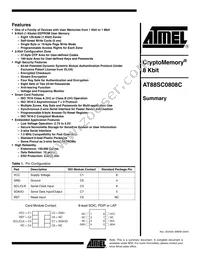 AT88SC0808C-CI Datasheet Cover