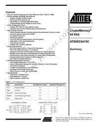 AT88SC6416C-CI Datasheet Cover