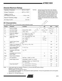 AT89C1051-24SI Datasheet Page 9
