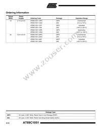 AT89C1051-24SI Datasheet Page 12