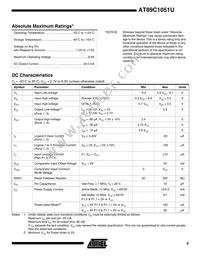 AT89C1051U-12SI Datasheet Page 9