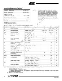 AT89C4051-12SI Datasheet Page 12