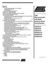 AT89C5121-YSUL Datasheet Cover