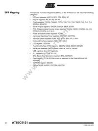 AT89C5131-TISIL Datasheet Page 12