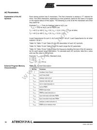 AT89C5131A-PLTUL Datasheet Page 17