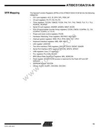 AT89C5131A-S3SIM Datasheet Page 19