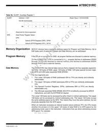 AT89C51RC-24PI Datasheet Page 9
