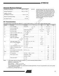 AT89C52-16JI Datasheet Page 17