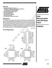 AT89C55-24JC Datasheet Cover