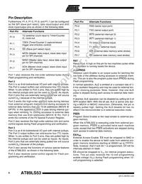 AT89LS53-12PI Datasheet Page 4