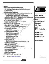 AT90CAN64-15MZ Datasheet Cover