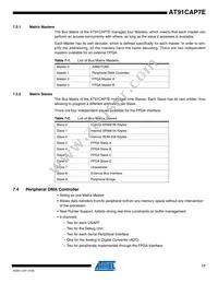 AT91CAP7E-NA-ZJ Datasheet Page 17