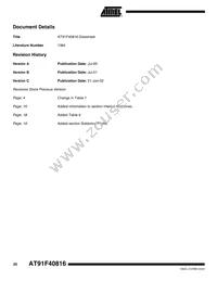 AT91F40816-33CI Datasheet Page 20