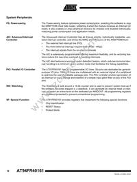 AT91FR40161-CI Datasheet Page 16