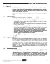 AT91FR40162S-CJ Datasheet Page 15