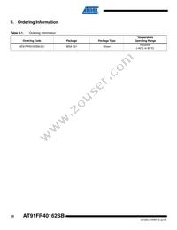 AT91FR40162SB-CU-999 Datasheet Page 20