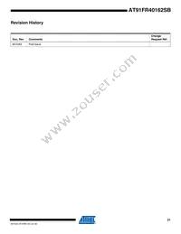 AT91FR40162SB-CU-999 Datasheet Page 21