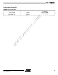 AT91FR4081-33CI Datasheet Page 17