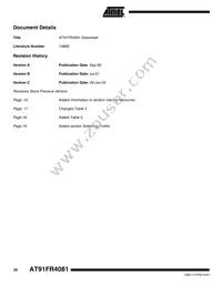 AT91FR4081-33CI Datasheet Page 20